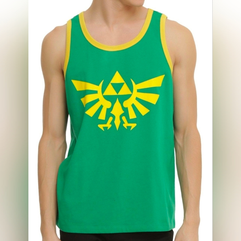 NINTENDO Legendary Green and Yellow Tank Top SIZE XLARGE MAYBE SEE MEASUREMENTS!